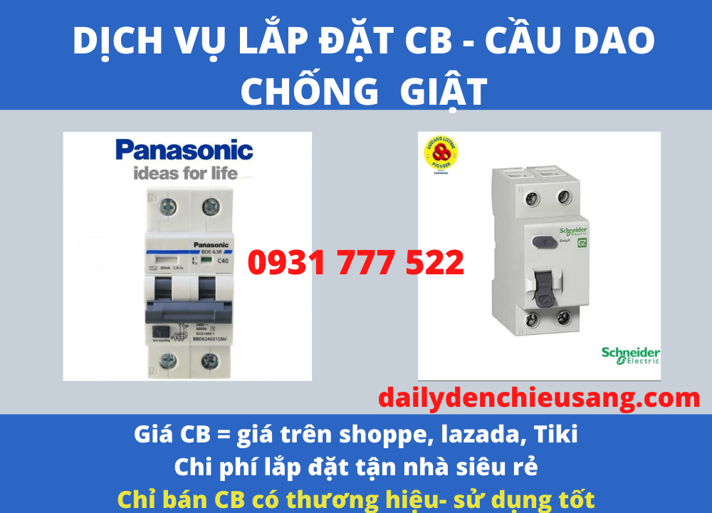 Dịch vụ lắp đặt CB chống giật Thuận An